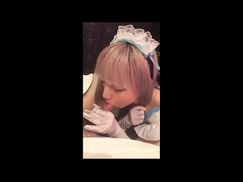❤️ Japanese Idol [mayuka], French maid costume, part 1, blowjob and jerk off with lotion ☑ Porno sa amon ❌❤