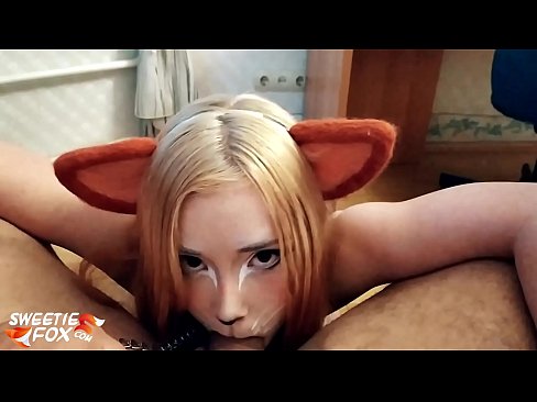 ❤️ Gitulon ni Kitsune ang dick ug cum sa iyang baba ☑ Porno sa amon ❌❤